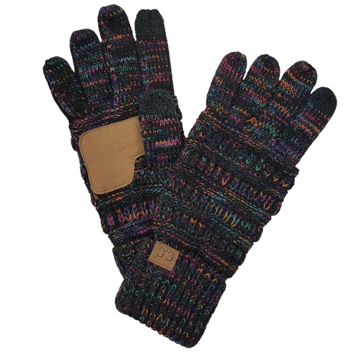 Fleece Lined Cable Knit Gloves