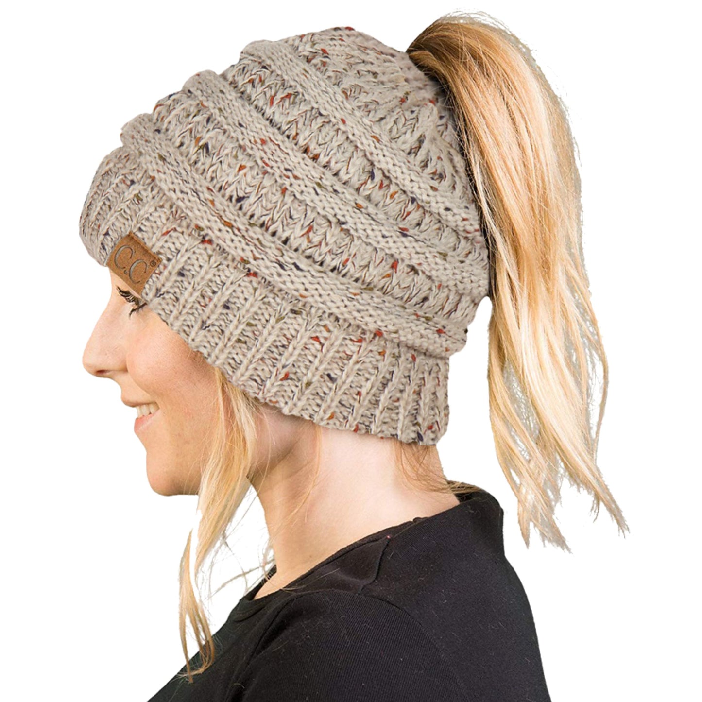Ponytail Messy Bun Beanie
