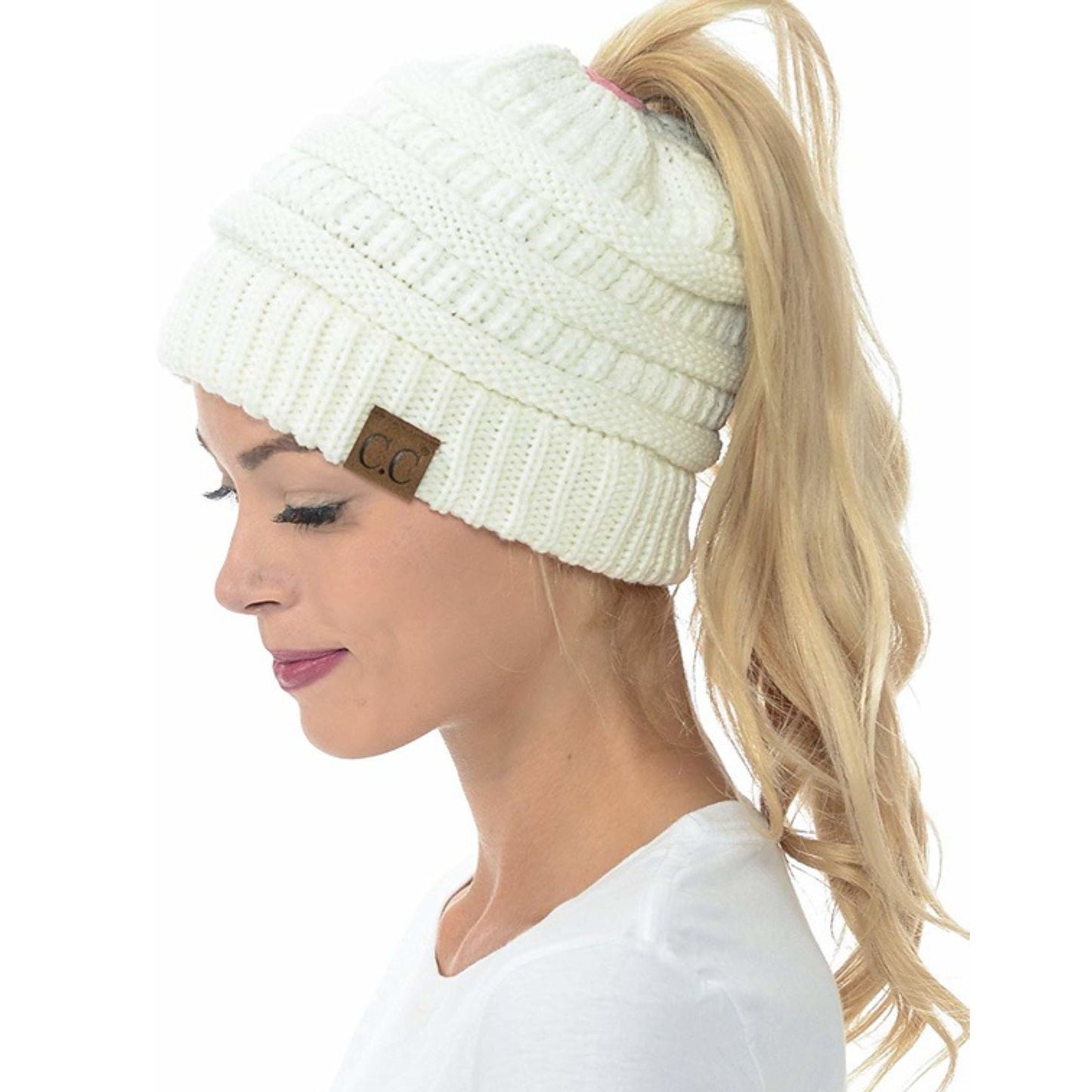 Ponytail Messy Bun Beanie