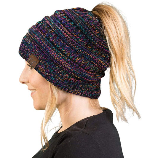 Ponytail Messy Bun Beanie