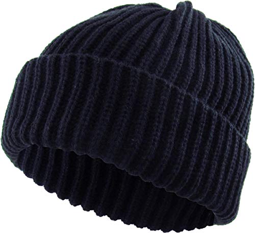 Ribbed Knit Stretch Beanie by Funky Junque