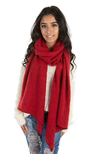 Boucle Knit Winter Scarf by Funky Junque