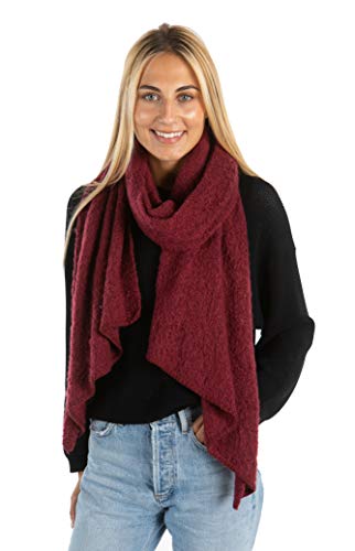 Boucle Knit Winter Scarf by Funky Junque