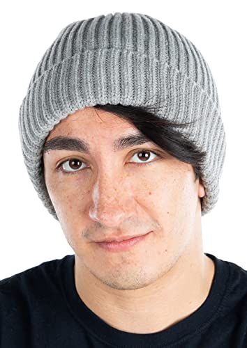 Ribbed Knit Stretch Beanie by Funky Junque