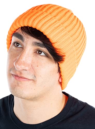 Ribbed Knit Stretch Beanie by Funky Junque