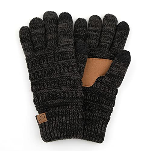 Multicolor Knit Fleece Lined Gloves by Funky Junque