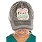 It's Five O'clock Somewhere Distressed Patch Hat by Funky Junque