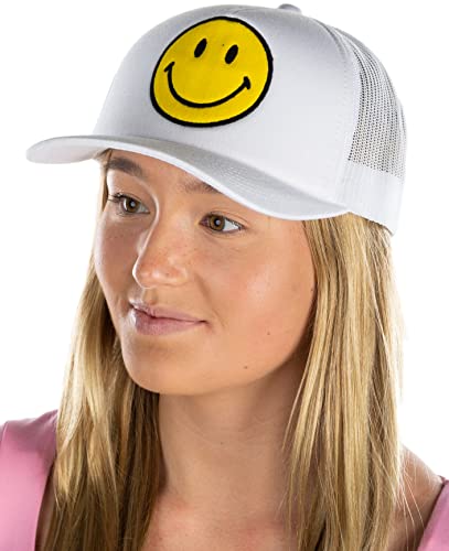 Smiley Face Trucker Hat by Funky Junque