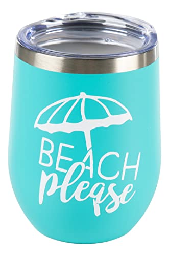 Weekend Steel Wine Tumblers by Funky Junque