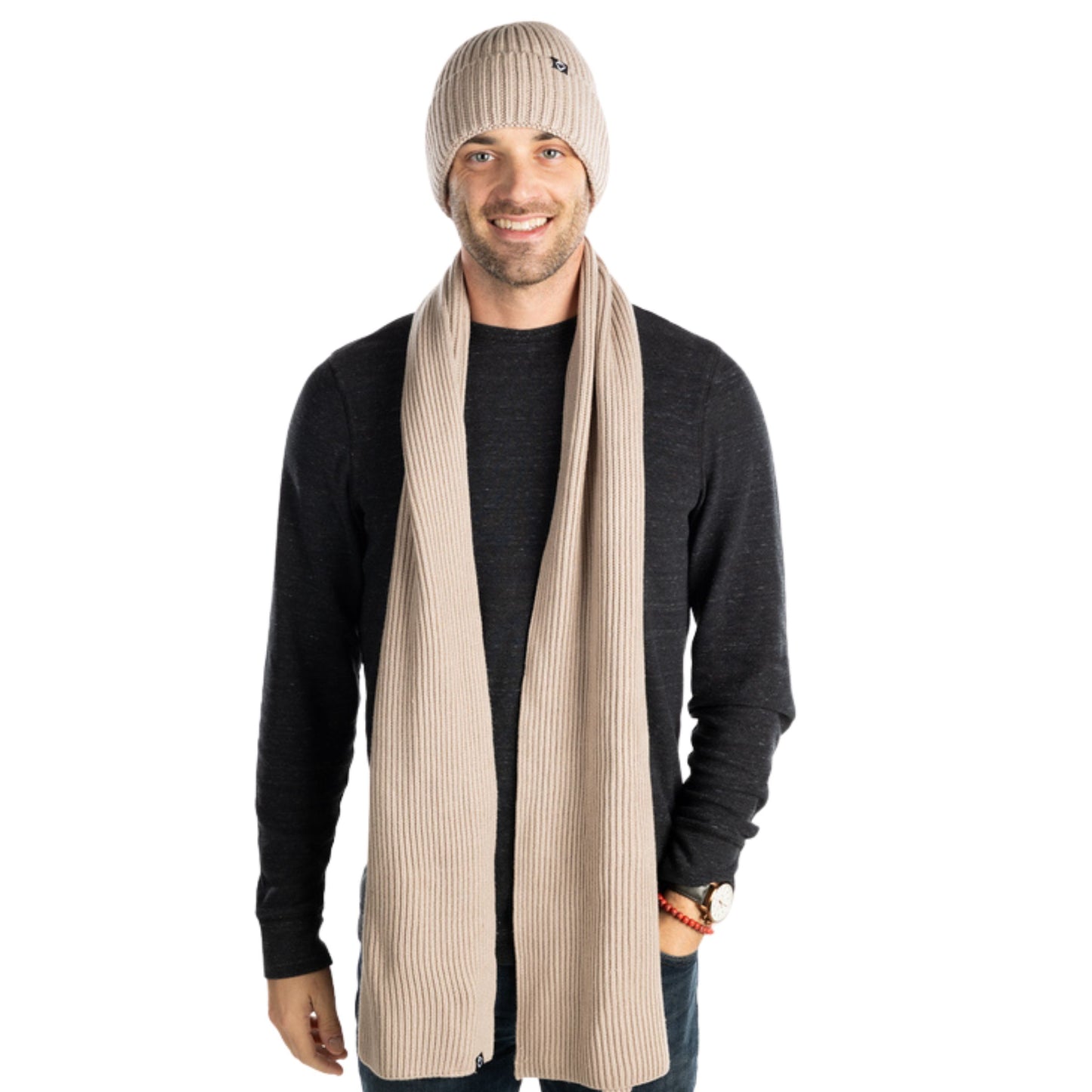 Men's Beanie & Scarf Set