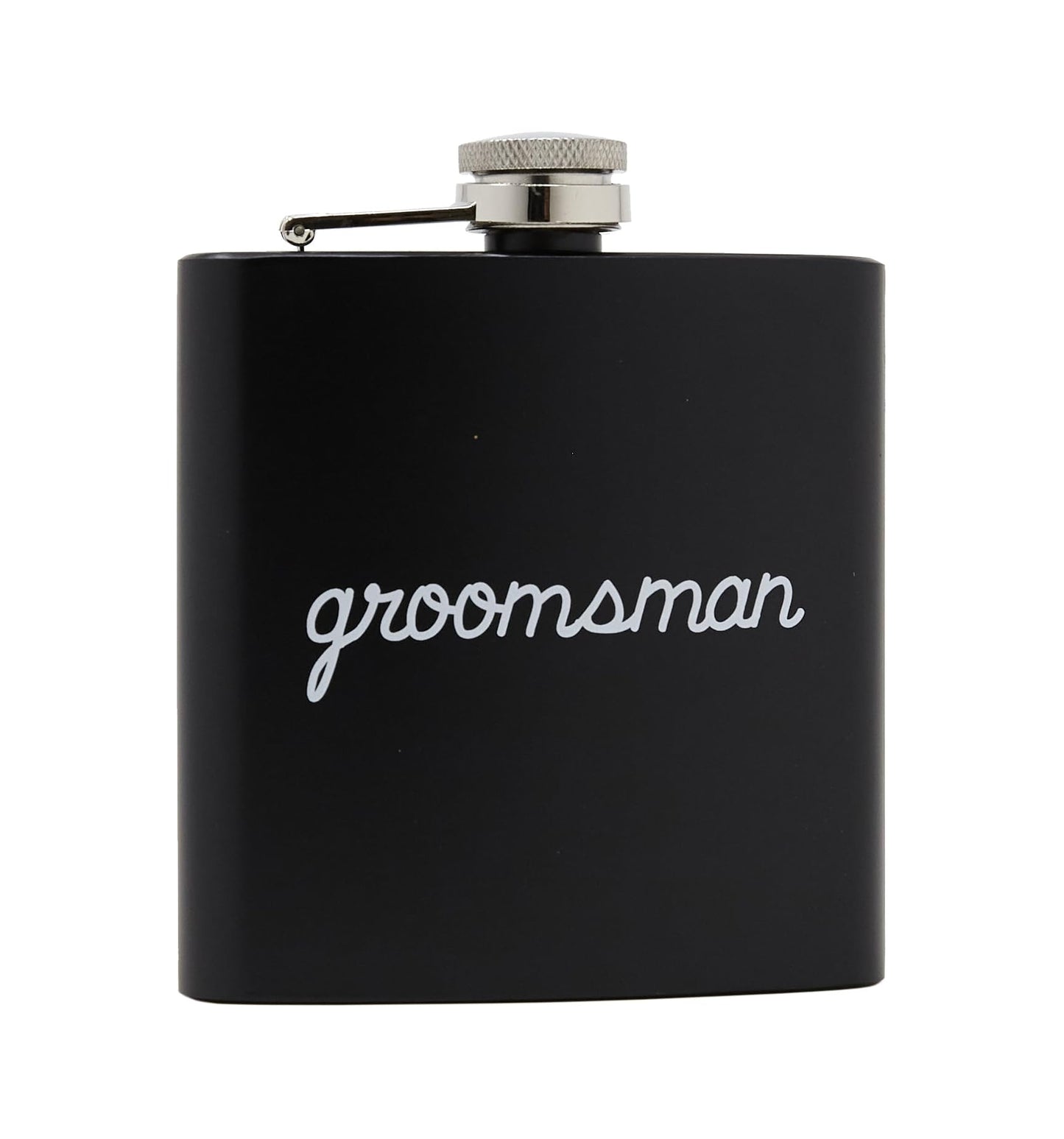 Stainless Steel Hip Flasks 5 Oz. Groom & Groomsman by Funky Junque
