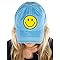 Smiley Face Distressed Patch Hat by Funky Junque