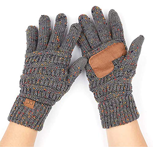 Confetti Knit Fleece Lined Gloves by Funky Junque