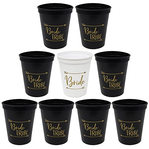 Bachelorette Bride & Bride Tribe 16 Oz Party Cups by Funky Junque