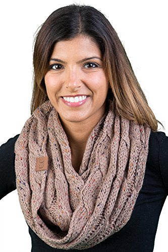 Confetti Knit Infinity Scarf by Funky Junque