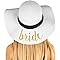 Bride Embroidered Sun Hat by Funky Junque