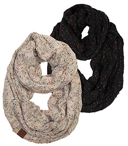 Confetti Knit Infinity Scarf by Funky Junque