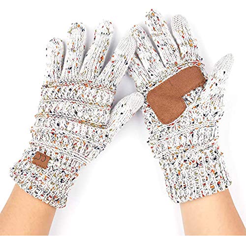 Confetti Knit Fleece Lined Gloves by Funky Junque