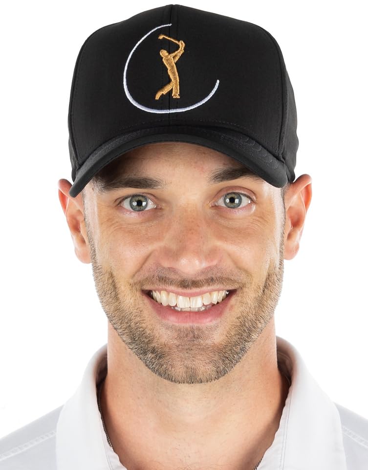 Six Panel Performance Golf Hats by Funky Junque