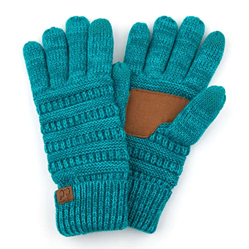 Multicolor Knit Fleece Lined Gloves by Funky Junque