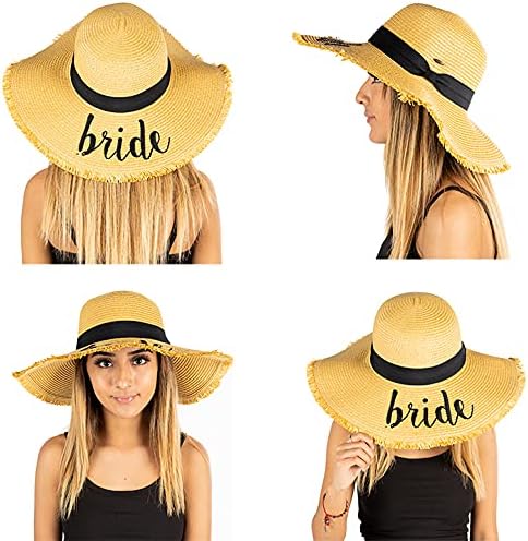 Bride Embroidered Sun Hat by Funky Junque
