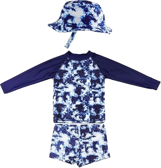 Funky Junque 3 Piece UPF 50+ Matching Long Sleeved Rash Shirt