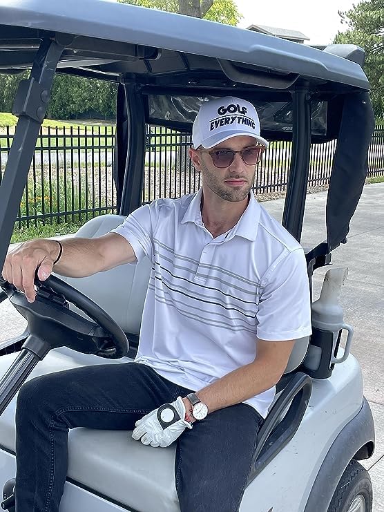 Golf Over Everything Six Panel Performance Golf Hats by Funky Junque