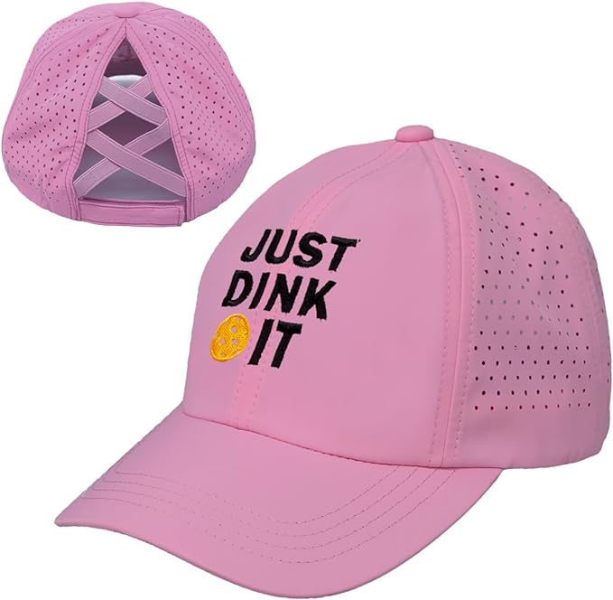 Laser Cut Criss Cross Ponytail Hat by Funky Junque