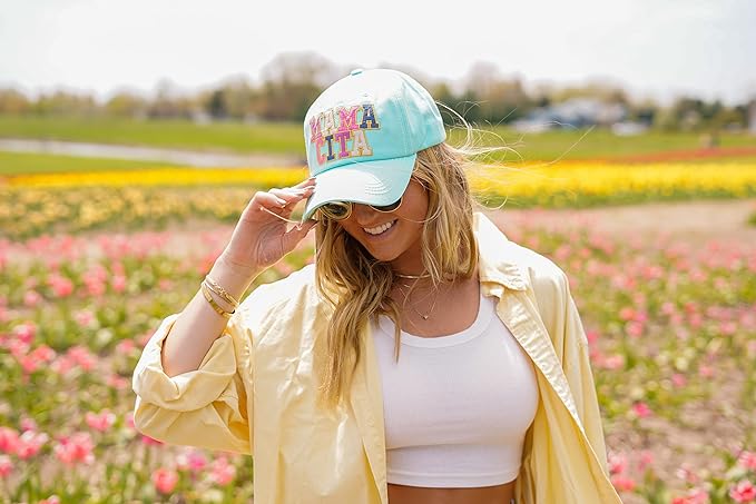 Mamacita Distressed Patch Hat by Funky Junque