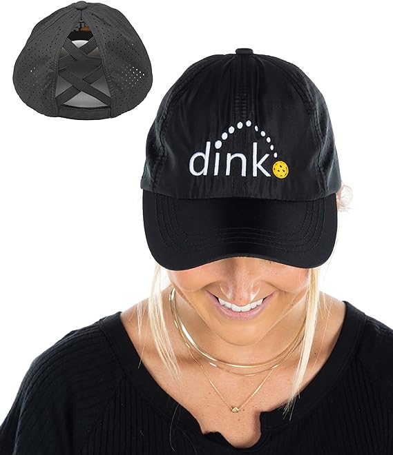 Laser Cut Criss Cross Ponytail Hat by Funky Junque