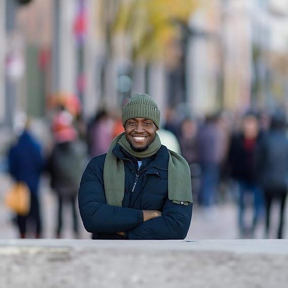 Ribbed Knit Buttery Soft Scarf by Funky Junque