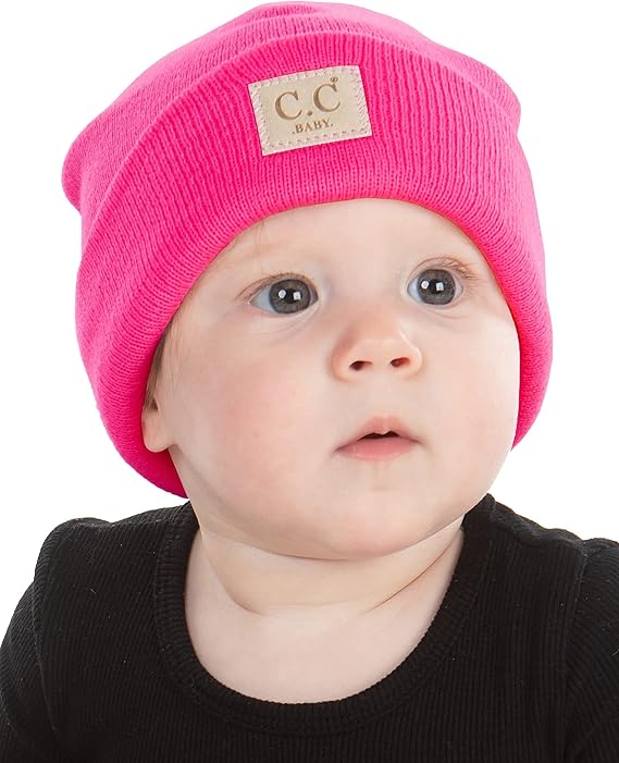 Suede Patch Baby Beanie by Funky Junque