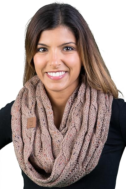 Confetti Knit Infinity Scarf by Funky Junque