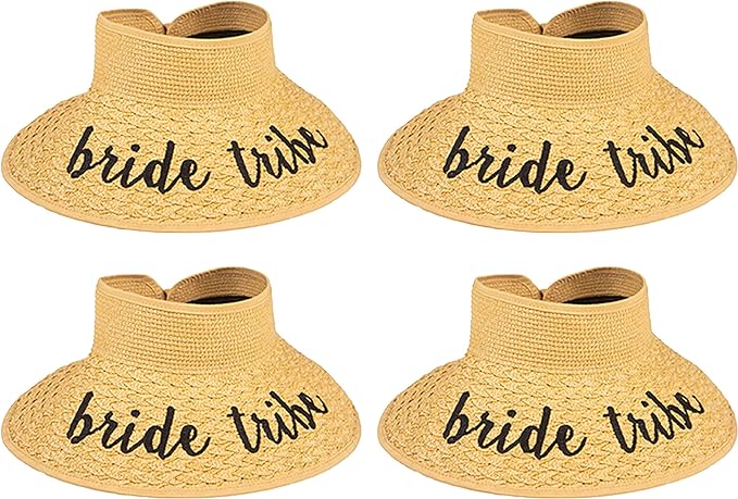 Funky Junque Women’s Straw Roll Up Sun Visor