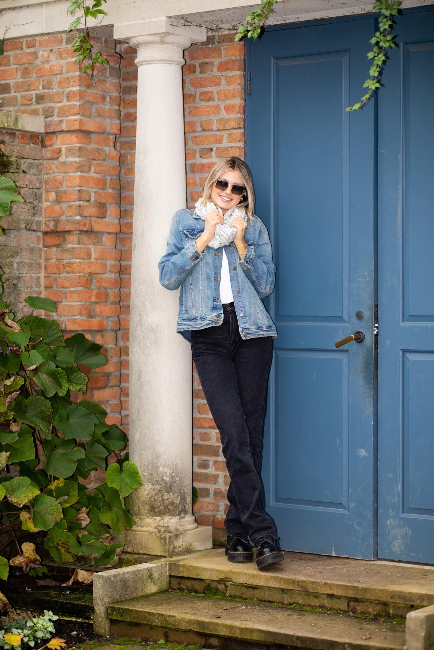 Solids Oversized Slouchy Beanie & Infinity Scarf Set by Funky Junque