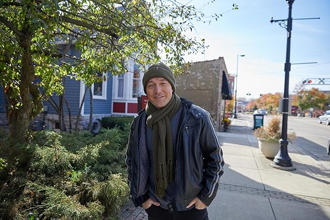 Waffle Knit Beanie & Scarf Set by Funky Junque