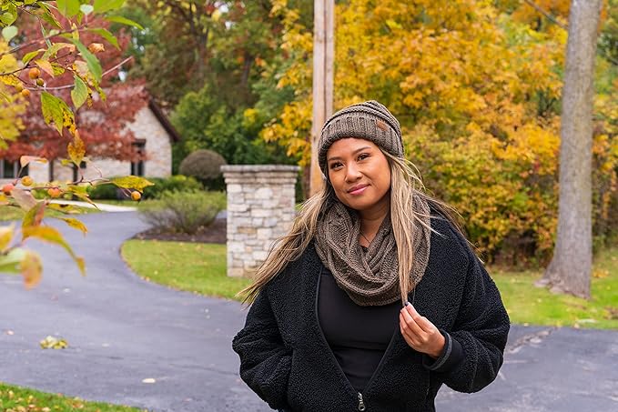 Confetti Knit Infinity Scarf by Funky Junque