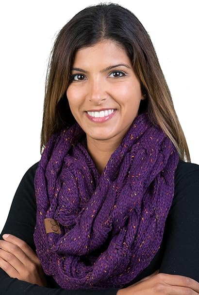 Confetti Knit Infinity Scarf by Funky Junque