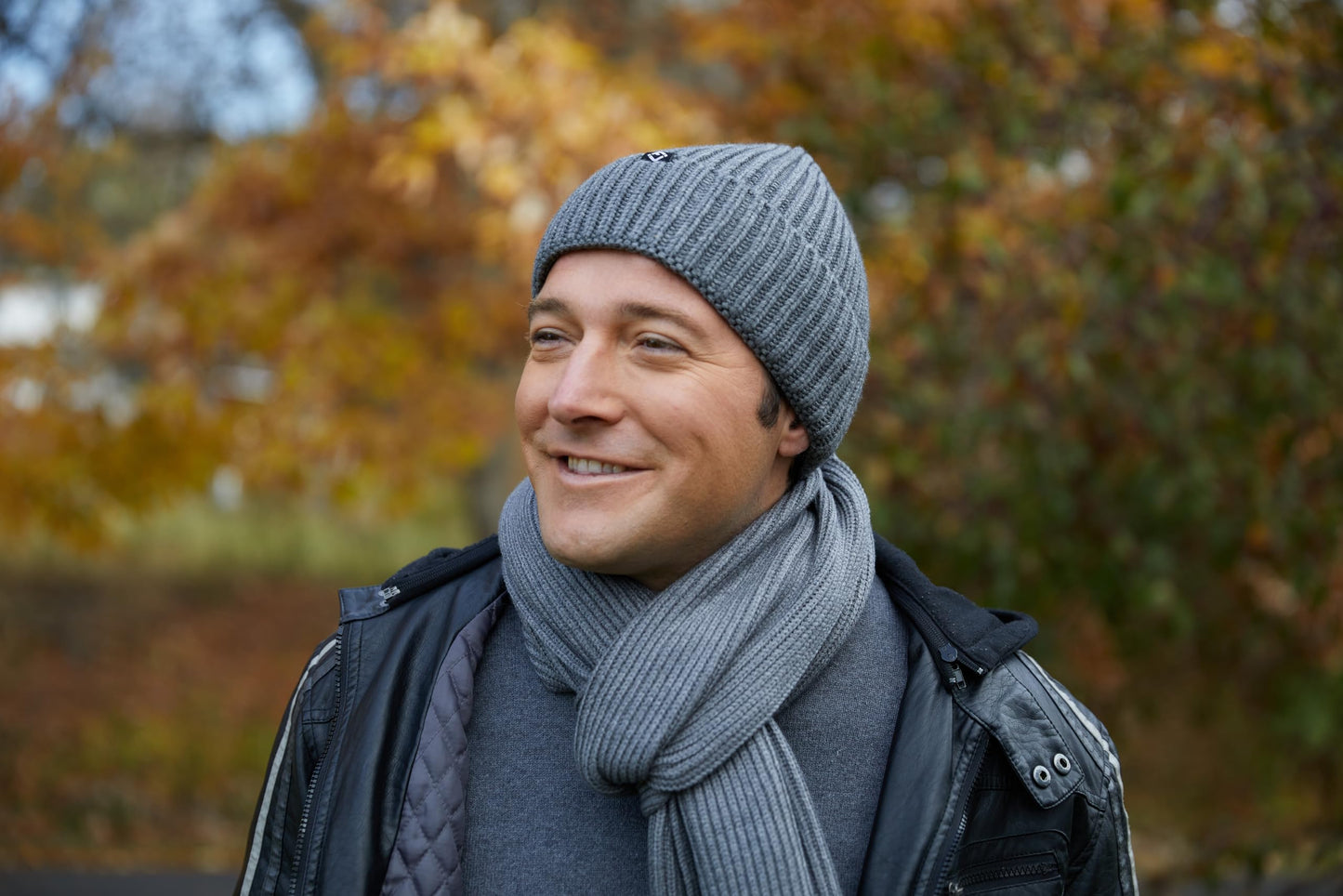 Ribbed Knit Beanie & Scarf Set by Funky Junque