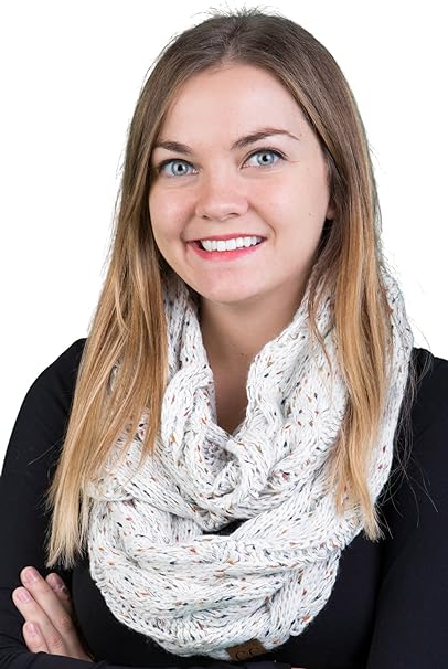 Confetti Knit Infinity Scarf by Funky Junque