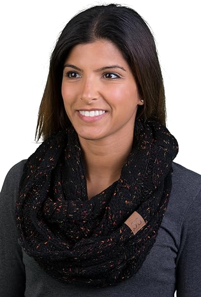 Confetti Knit Infinity Scarf by Funky Junque