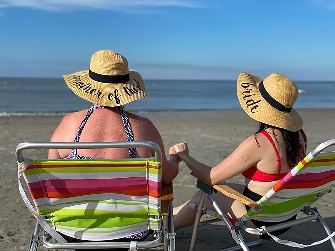 Mother of the Bride Embroidered Sun Hat by Funky Junque
