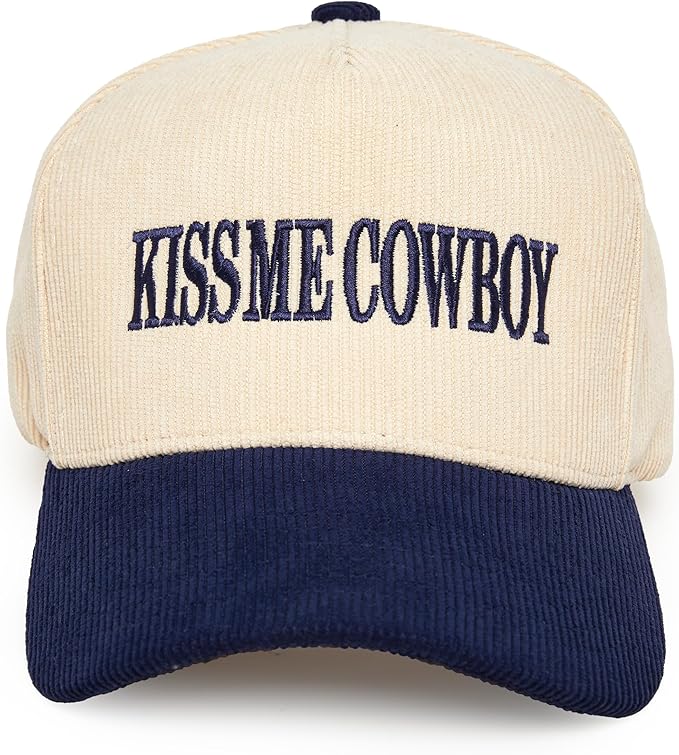 Two Tone Vintage Corduroy Trucker Hats - Sayings