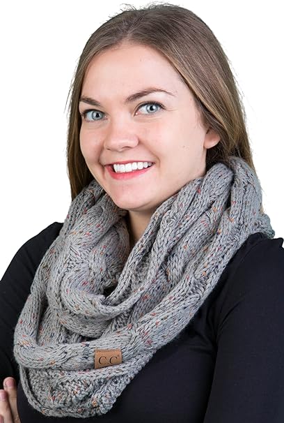 Confetti Knit Infinity Scarf by Funky Junque