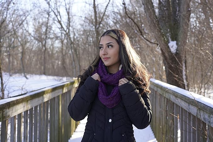 Confetti Knit Infinity Scarf by Funky Junque