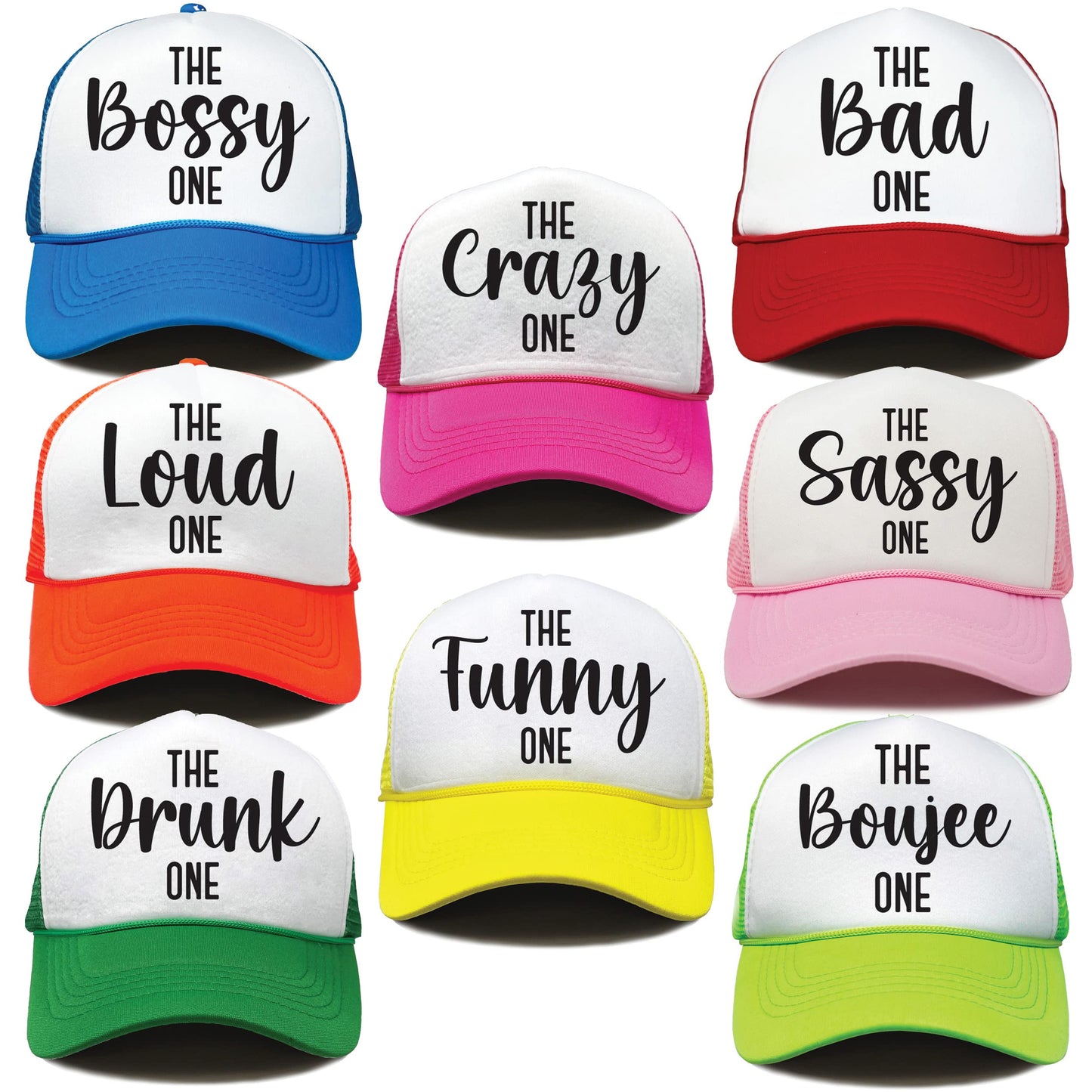 Funky Junque Trucker Hats Women Funny Baseball Cap The One Bachelorette Party Girls Bach Bridal Hat Snapback Foam Retro Mesh - The One (Bundles)