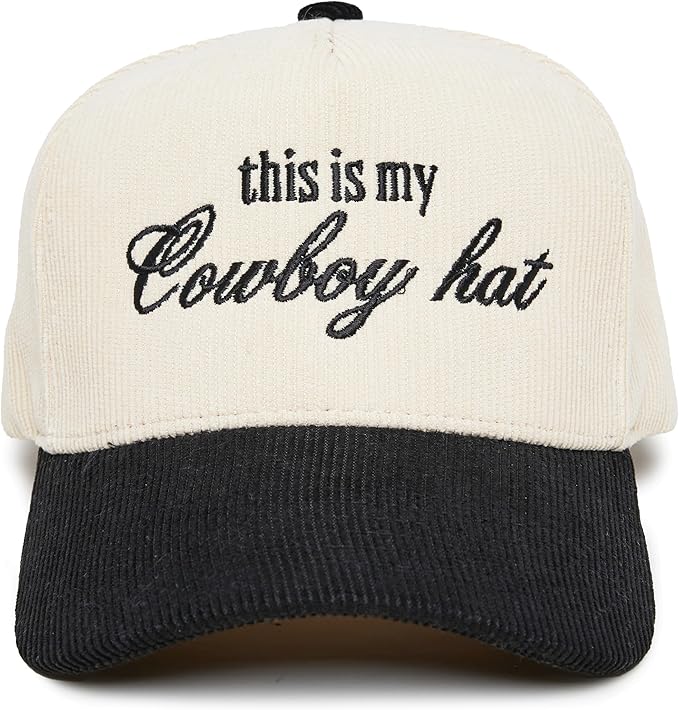 Two Tone Vintage Corduroy Trucker Hats - Sayings