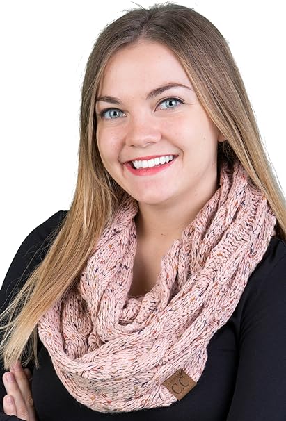 Confetti Knit Infinity Scarf by Funky Junque