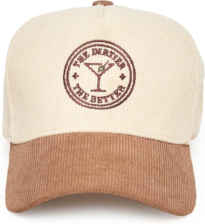 Two Tone Vintage Corduroy Trucker Hats - Sayings