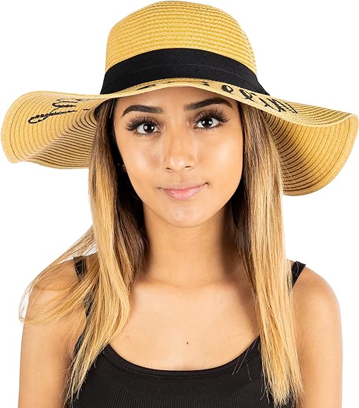 Just Chillin Embroidered Sun Hat by Funky Junque